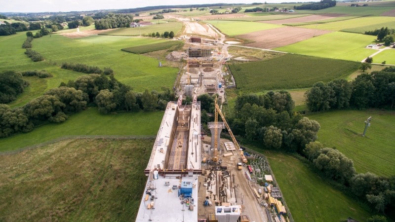 Brückenbau im Großformat A94 © Verena Kerschbaumer / HABAU