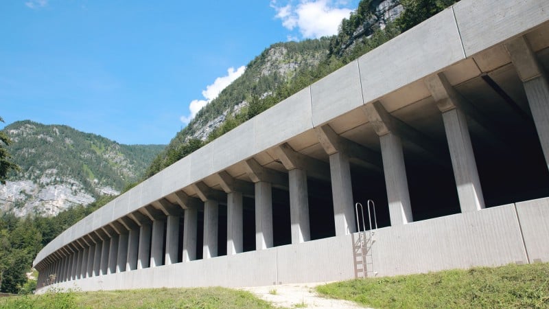 Schutzgalerie Saalachsee © HABAU