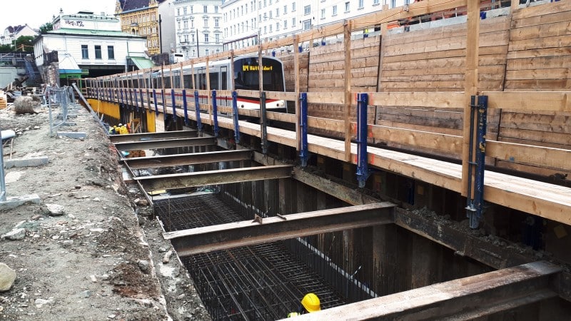 U4 Pilgramgasse - U-Bahn Wien © HABAU