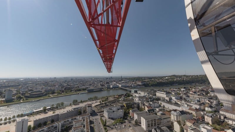 Blick vom Baukran über die Linzer City © Gregor Hartl