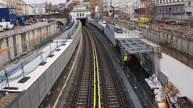 U4 Pilgramgasse - U-Bahn Wien © HABAU