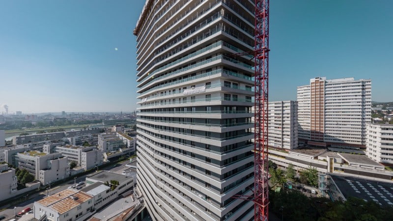 Bruckner Tower in Linz in Bau © Gregor Hartl