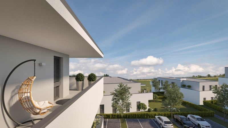 Visualisierung - Wohnhausanlage in Strengberg © Simader GmbH