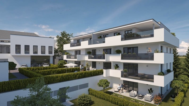 Visualisierung - Wohnhausanlage in Strengberg © Simader GmbH