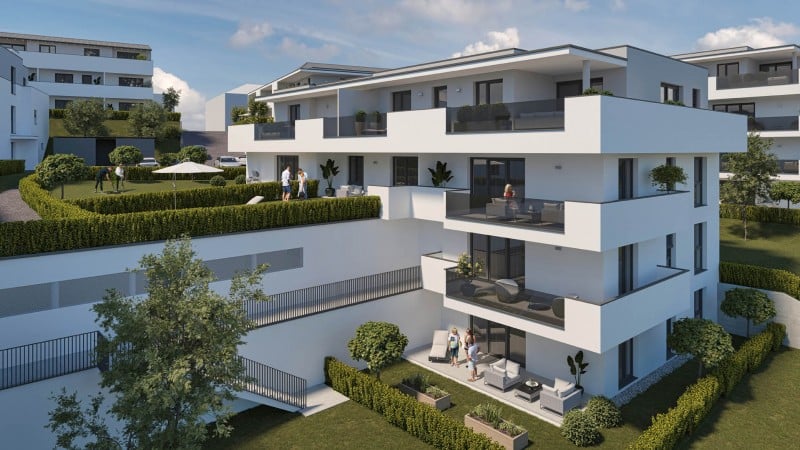 Visualisierung - Wohnhausanlage in Strengberg © Simader GmbH