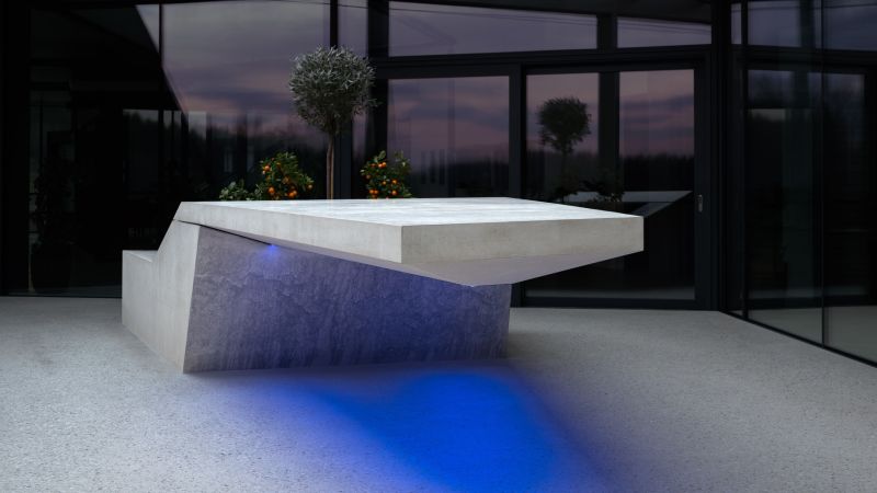 Betontisch Sonnenschutz Rainer © MW Architekturfotografie
