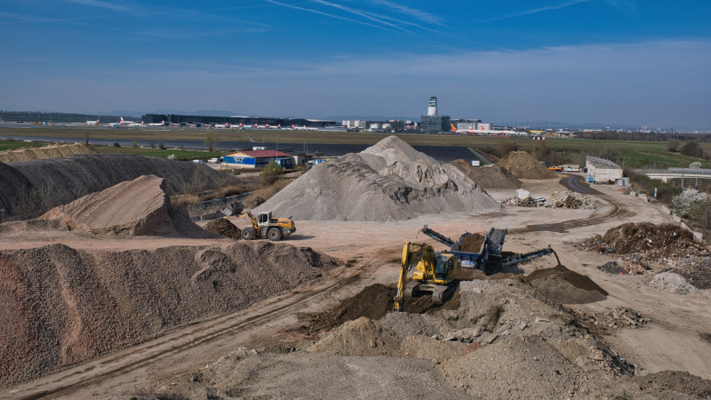 Recycelte Gesteinskörnung- Fischamend (c)HABAU