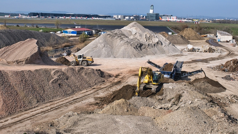 Baustoffproduktion, Recycling, Entsorgung